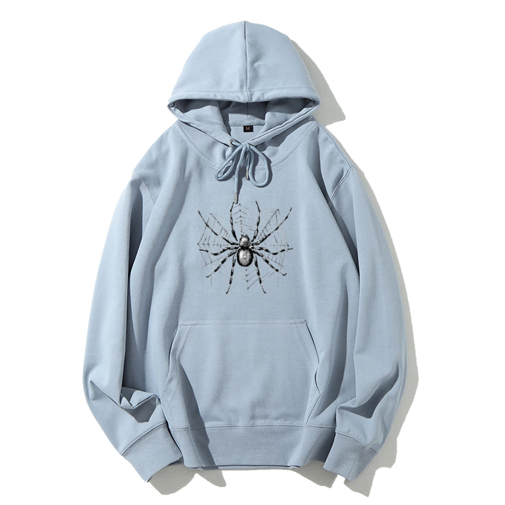 Mens Halloween Spider Graphic Hoodies