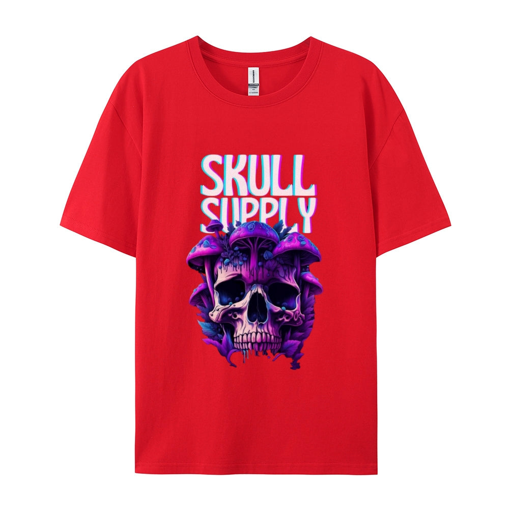 Mens Halloween Skull Supply Graphic Tee