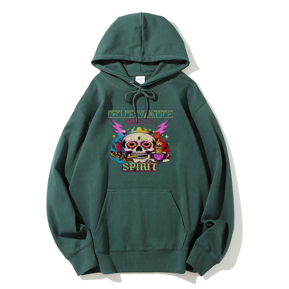 Mens Smoke Skull Graphic Hoodies