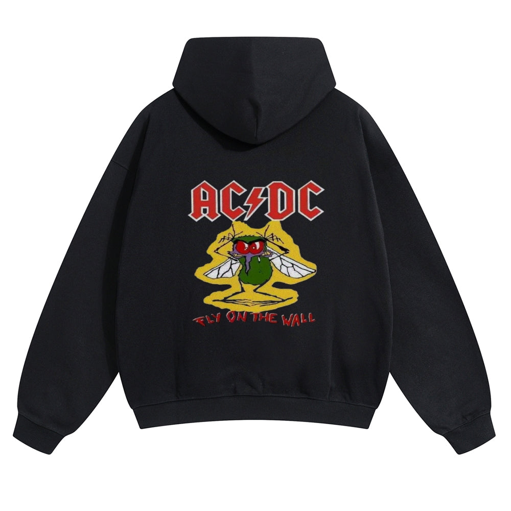 Mens Vintage ACDC Rock Hoodies