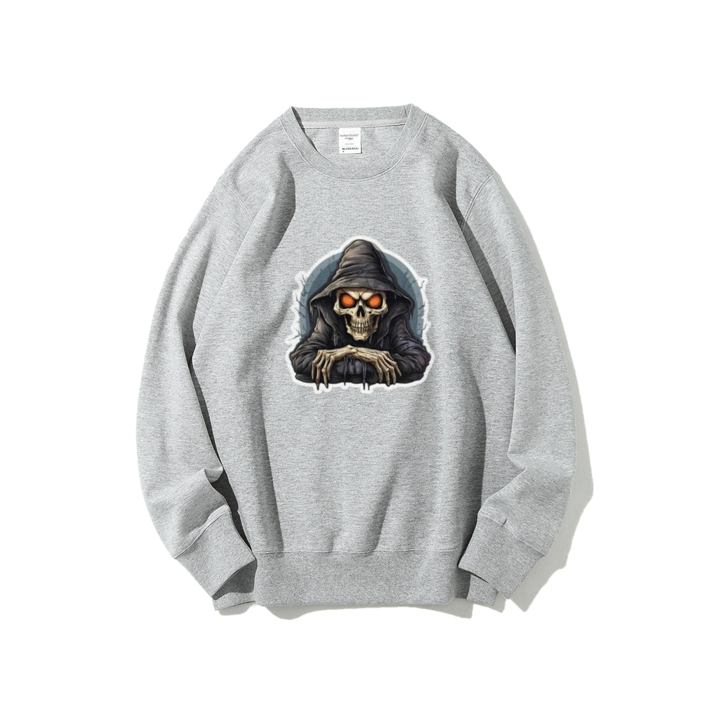 Mens Halloween Grim Reaper Graphic Sweatshirts