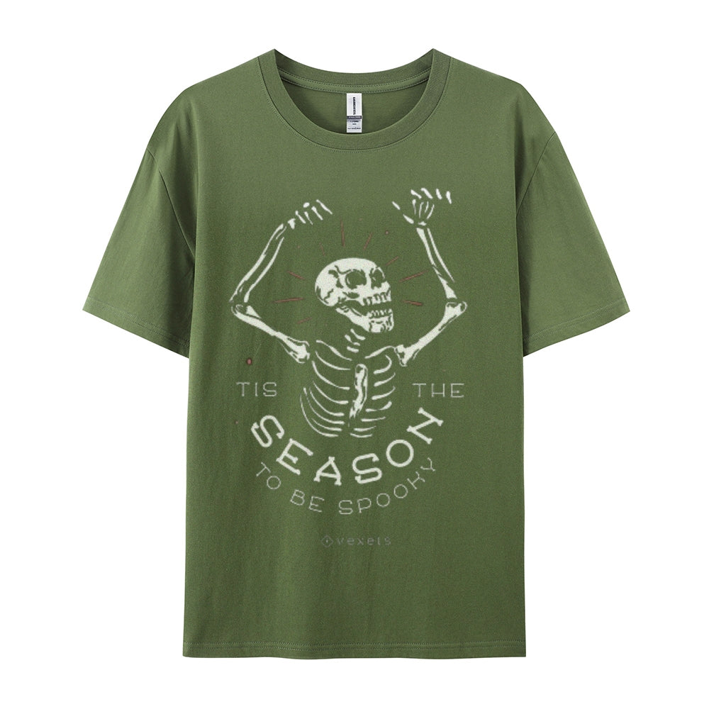 Mens Spooky Skull Graphic Tee