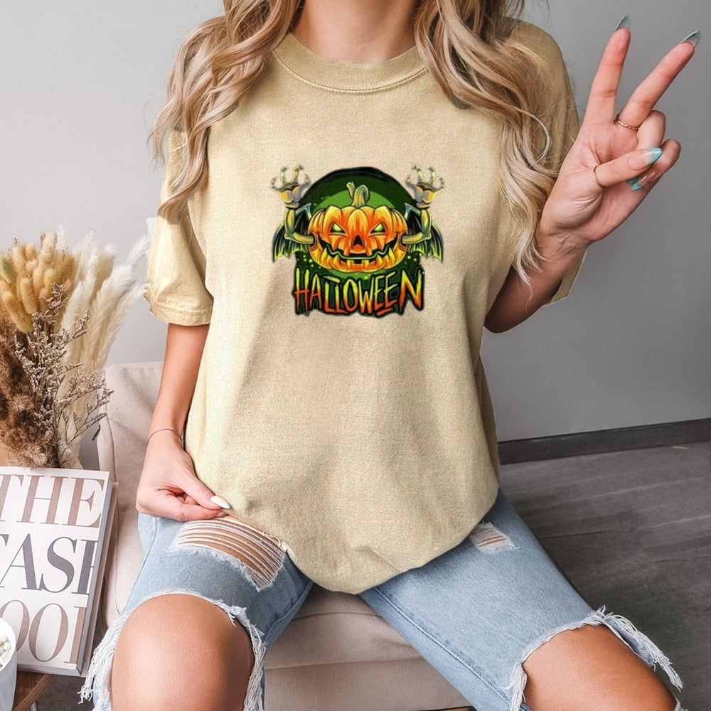 Women Halloween Vamprie Bat Graphic T-shirt