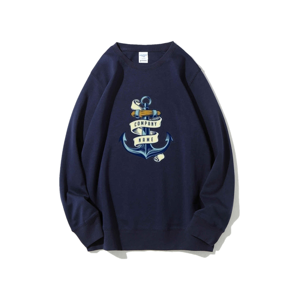 Women Blue Anchor Graphic Sweatshirts