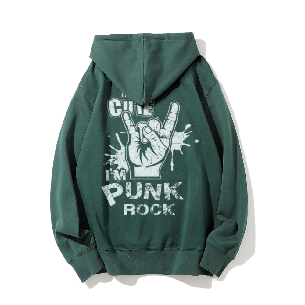 Mens I AM PUNK ROCK Graphic Hoodies