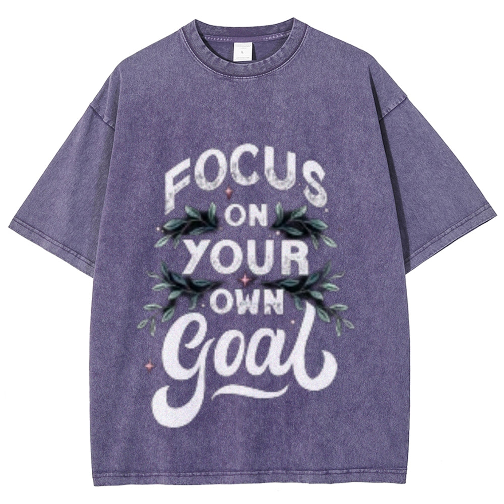 Women Focus On Your Goal Graphic Tee