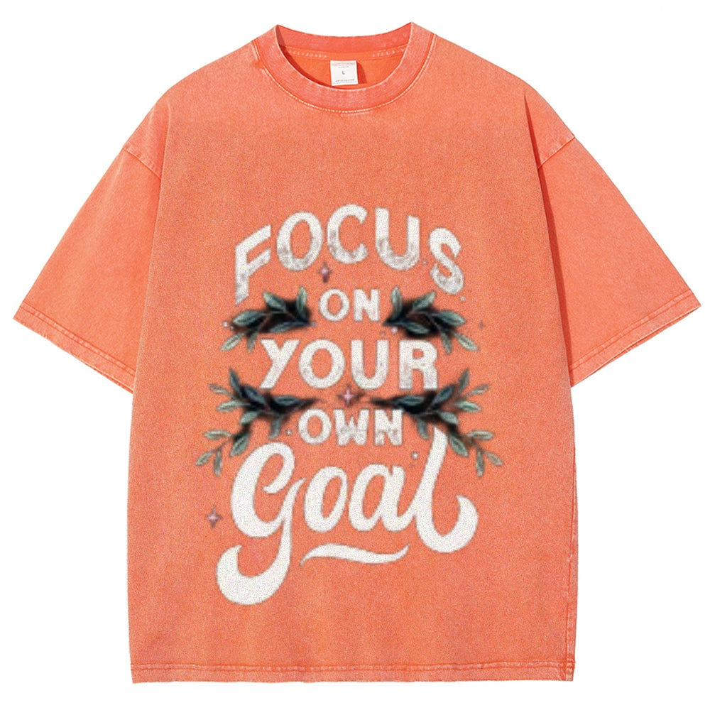 Women Focus On Your Goal Graphic Tee