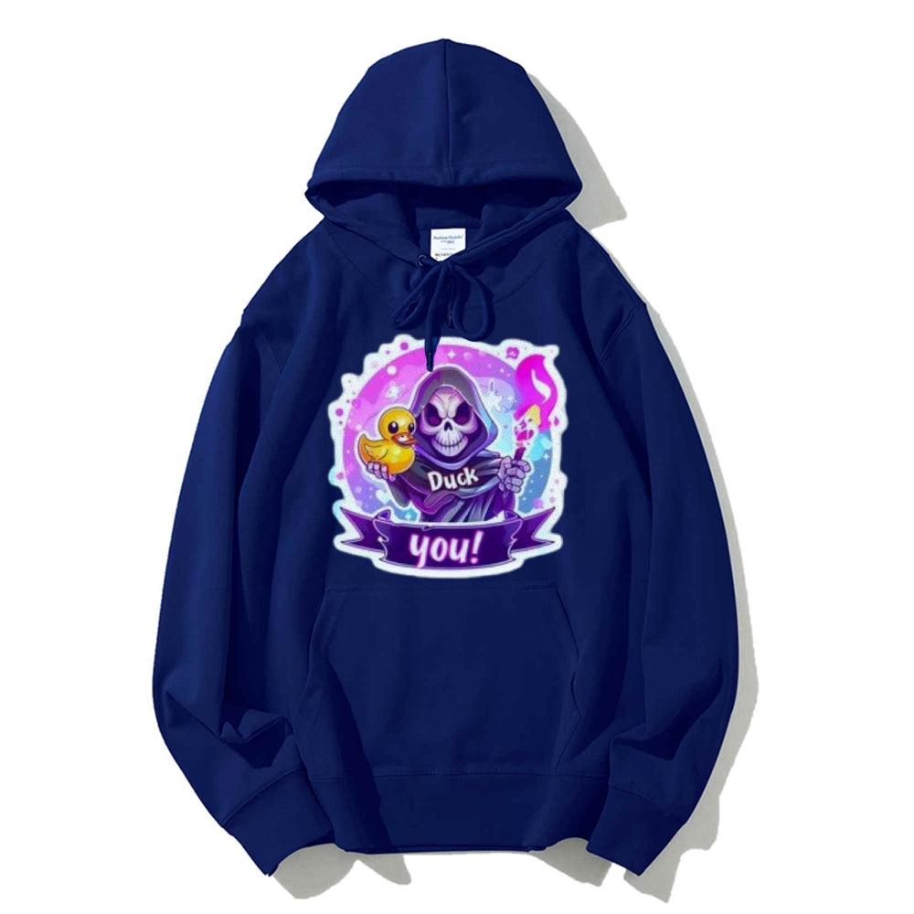 Women Cute Dark with Skeleton Graphic Hoodies