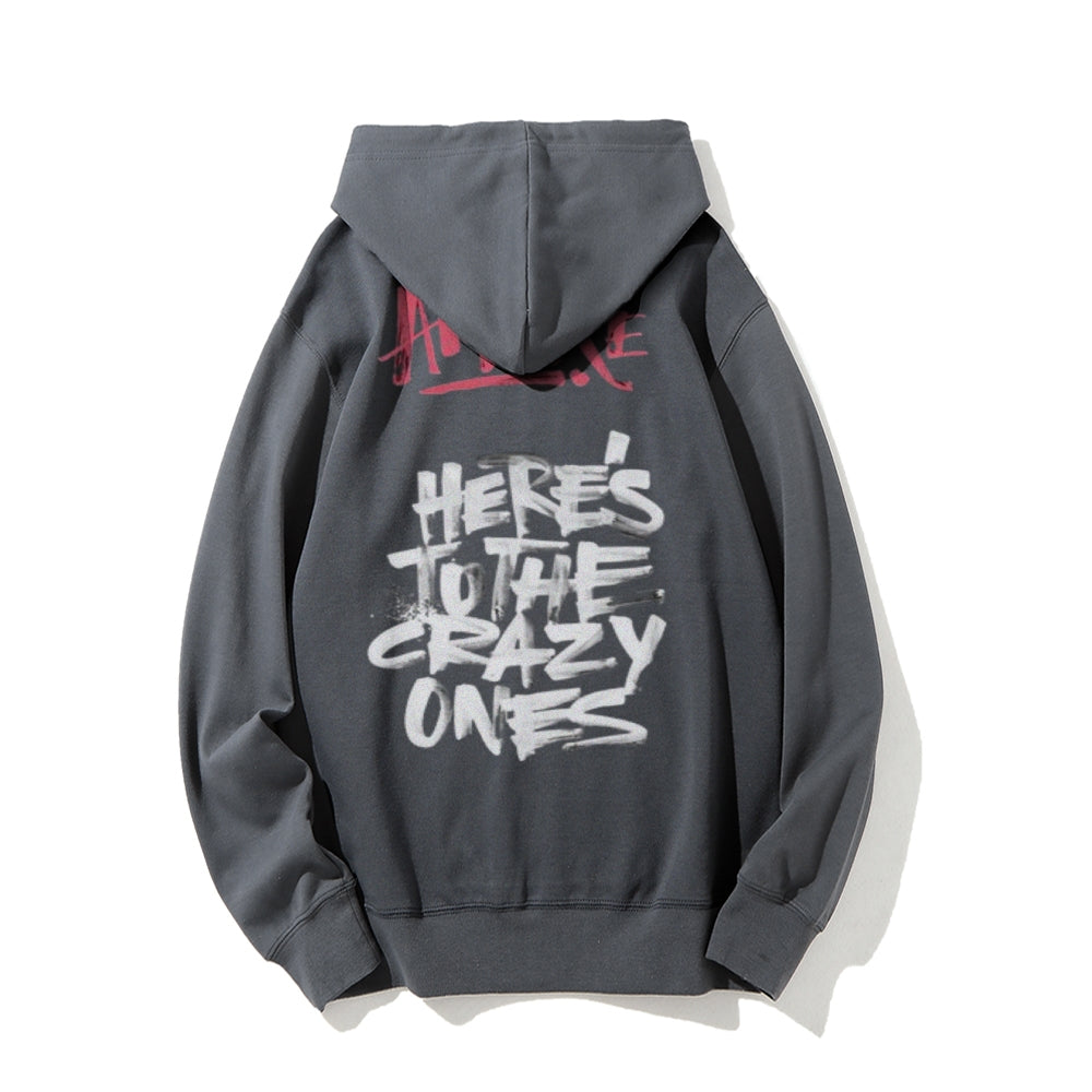 Mens HERE'S TO THE CRAZY ONES Graphic Hoodies