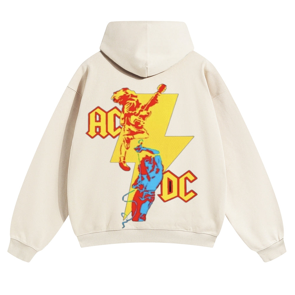 Mens Vintage ACDC Rock Band Hoodies