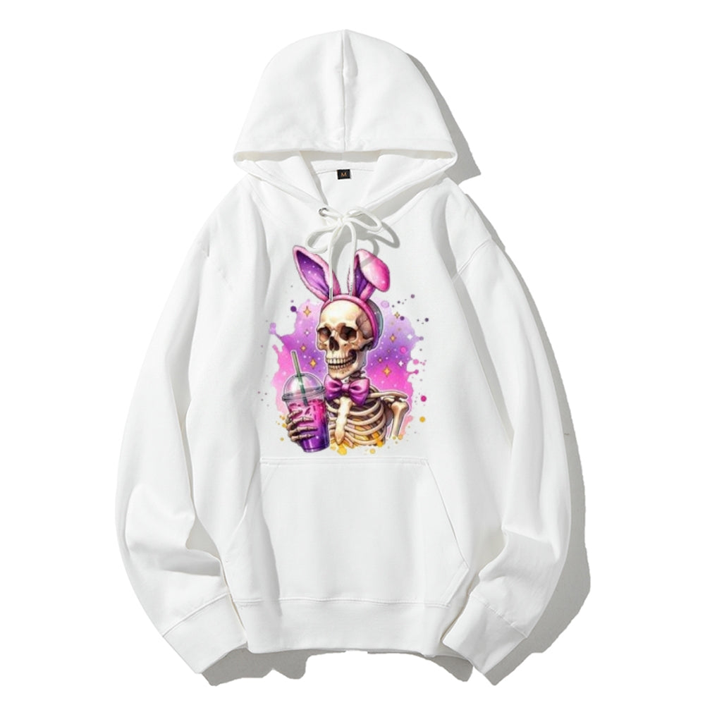 Women Cute Ice Skull Graphic Hoodies