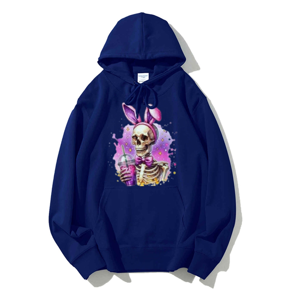 Women Cute Ice Skull Graphic Hoodies