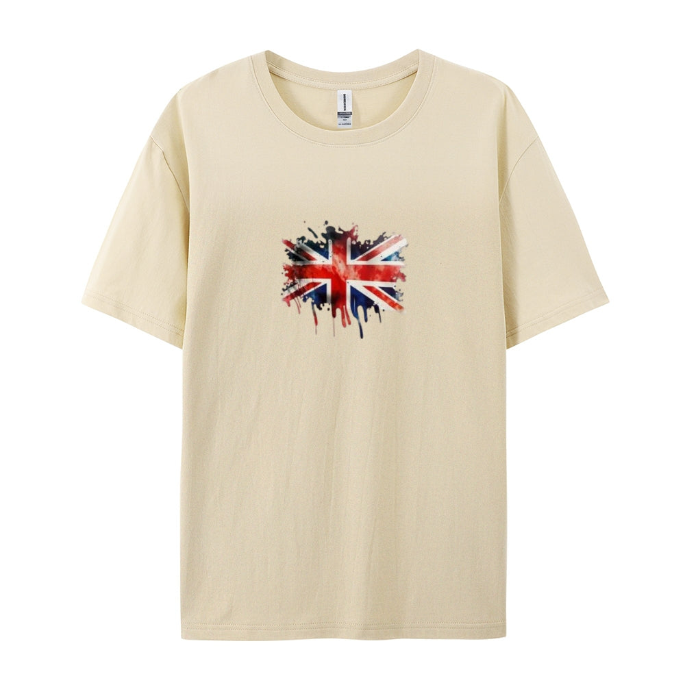 Mens Flag Print Independence Day Graphic Tee