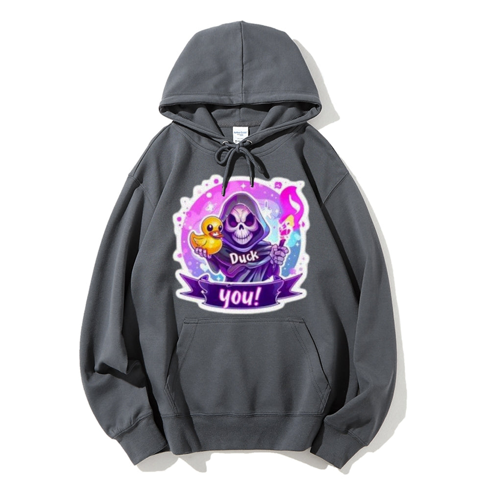 Women Cute Dark with Skeleton Graphic Hoodies