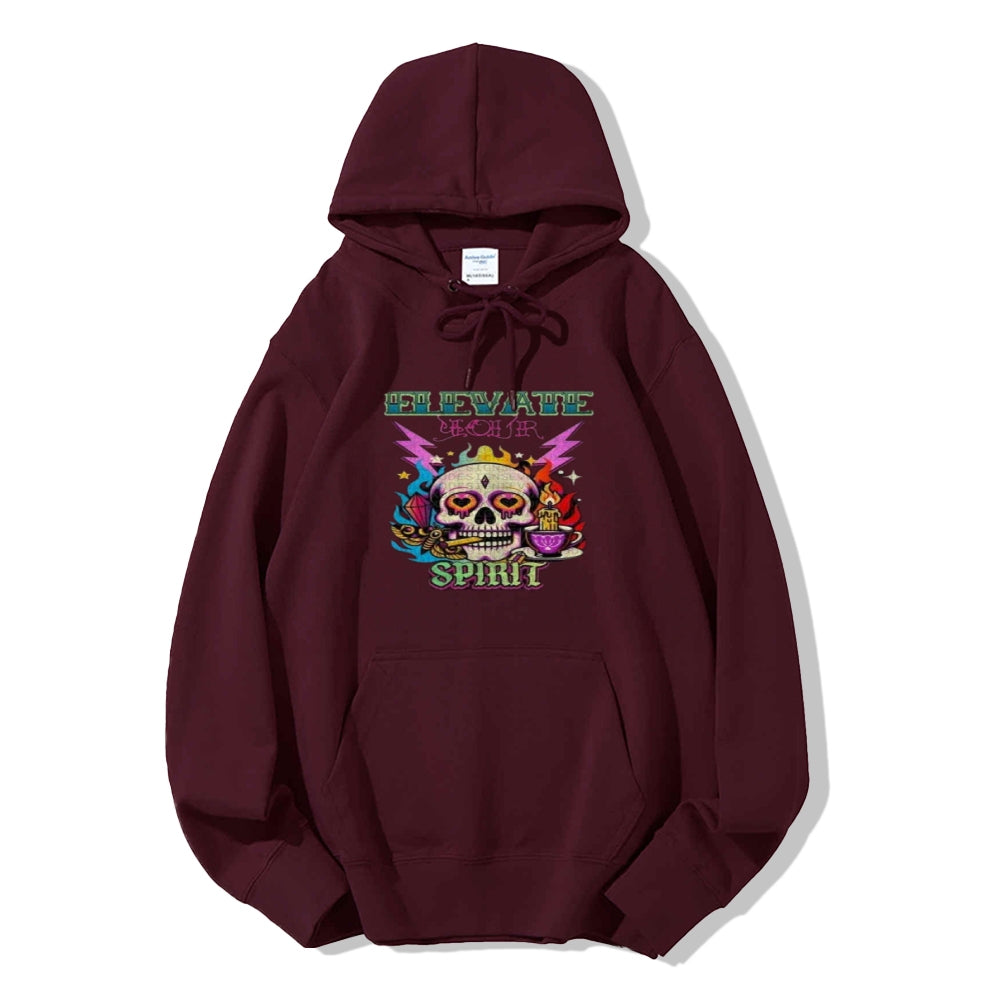 Mens Smoke Skull Graphic Hoodies