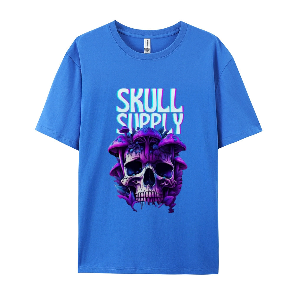 Mens Halloween Skull Supply Graphic Tee