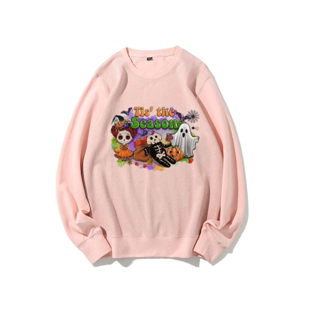 Tis The Season Women Halloween Graphic Sweatshirts