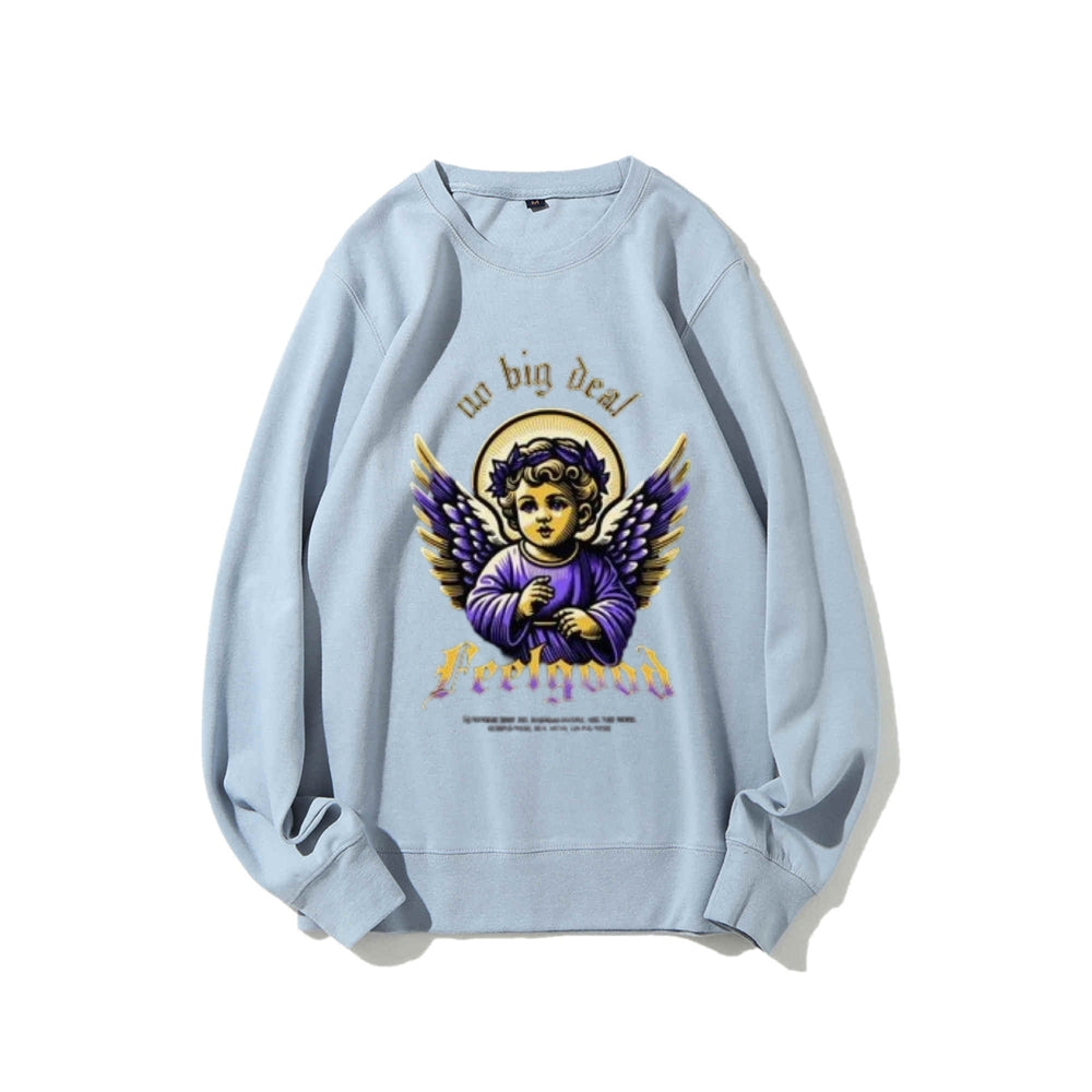 Women Vintage Baby Angel Graphic Sweatshirts