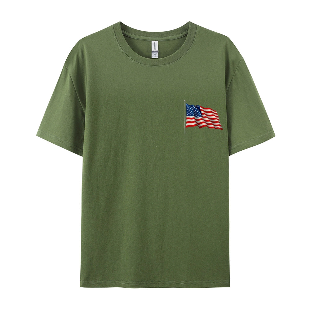 Mens Flag Independence Day Stars Stripes Graphic Tee