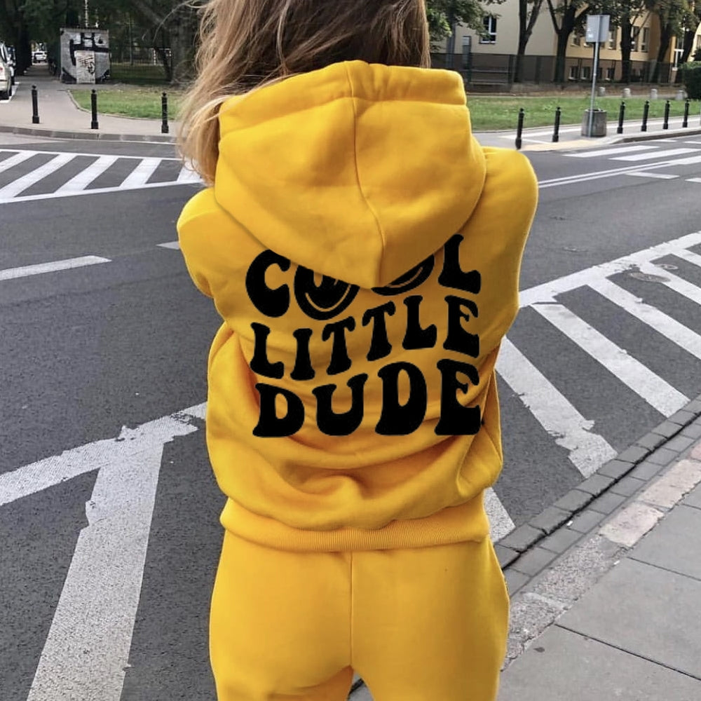 Women COOL LITTLE DUDE Graphic Hoodies