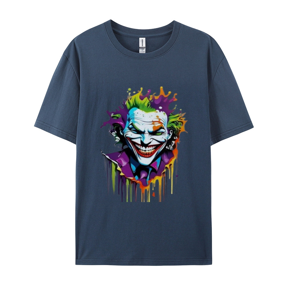 Mens Joker Skull Graphic Tee