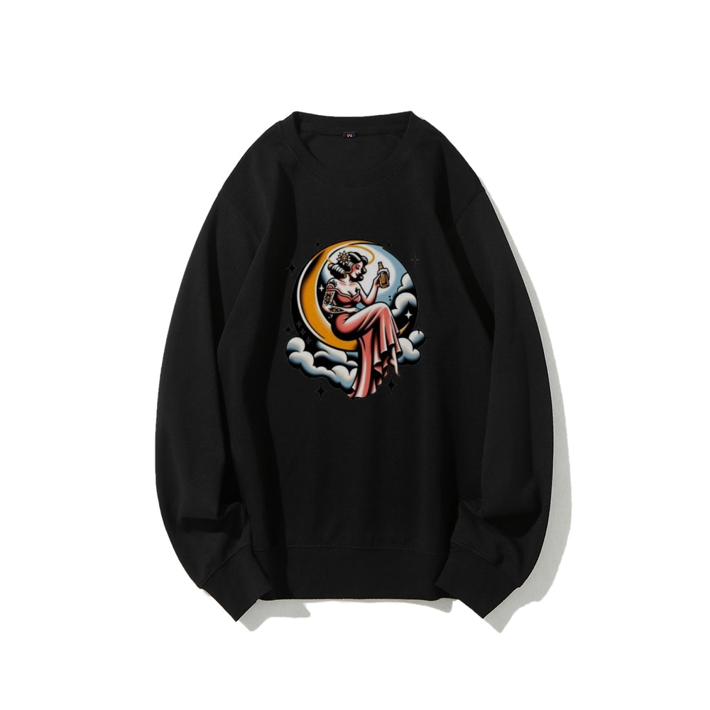 Women High Life Girl Graphic Sweatshirts