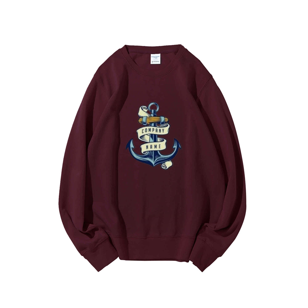 Women Blue Anchor Graphic Sweatshirts