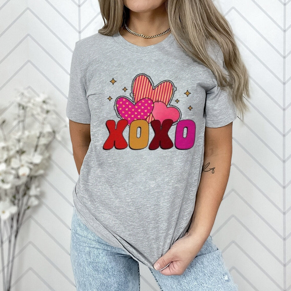 Women Love Heart Valentine's Day Print Graphic T-shirt