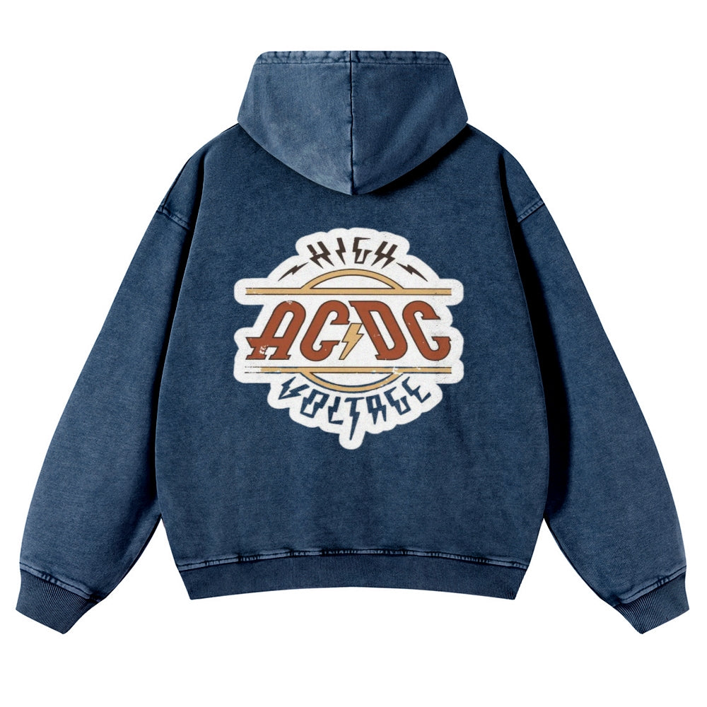 Mens Vintage ACDC Rock Band Hoodies