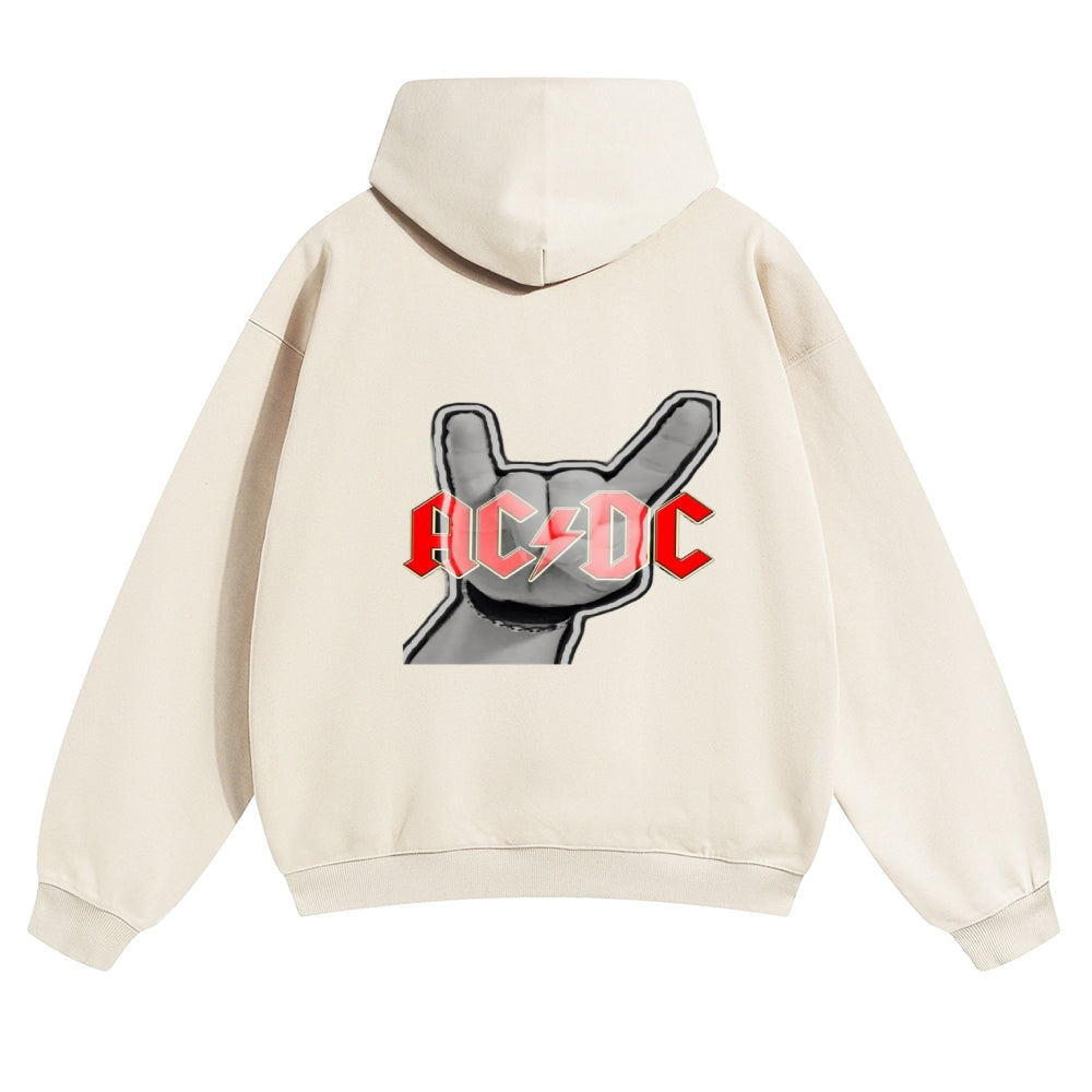 Mens Vintage ACDC Rock Band Hoodies