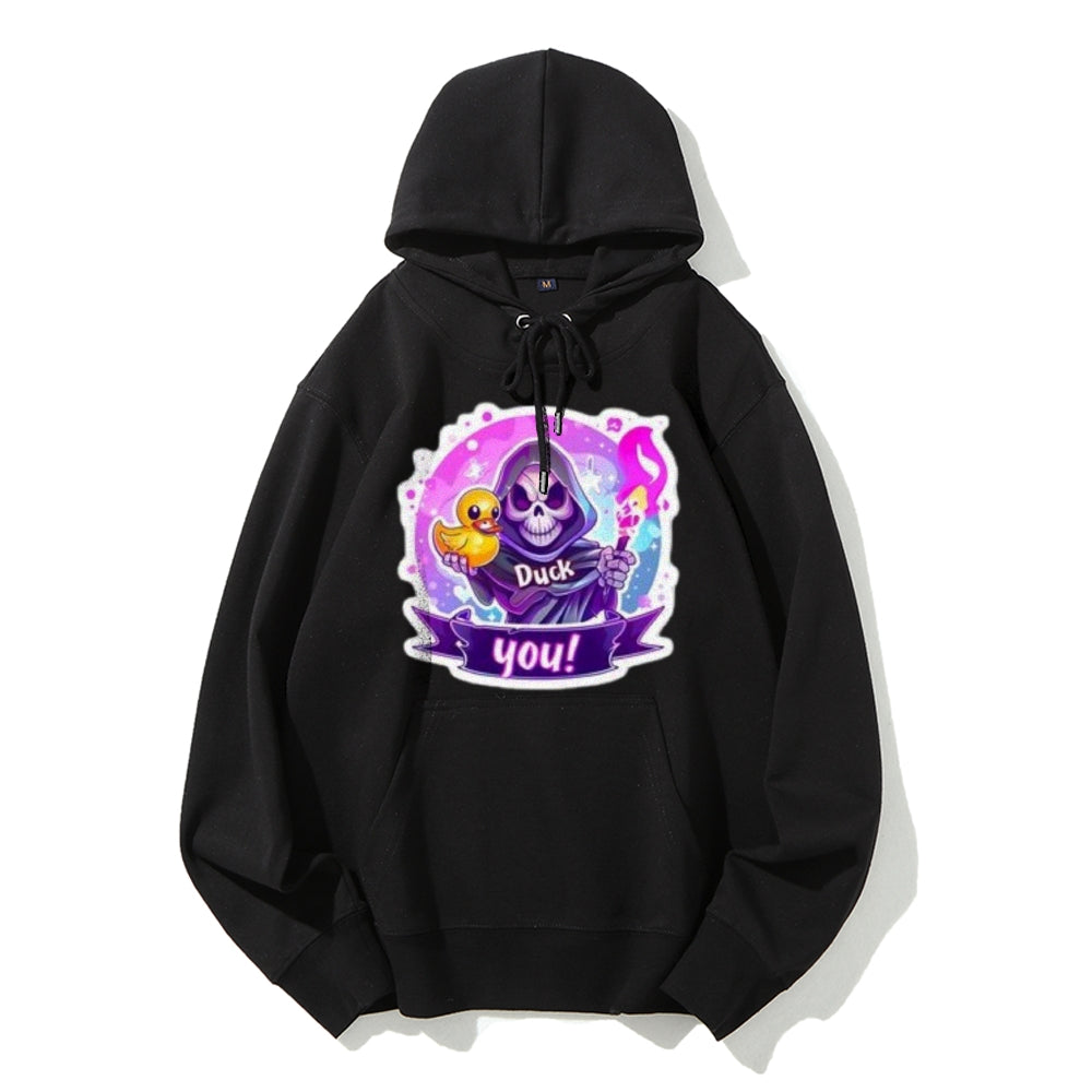 Women Cute Dark with Skeleton Graphic Hoodies