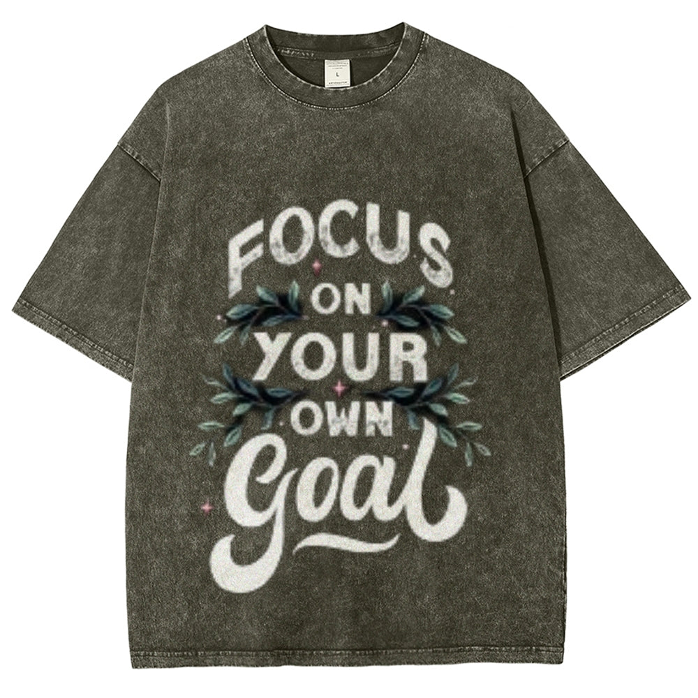 Women Focus On Your Goal Graphic Tee