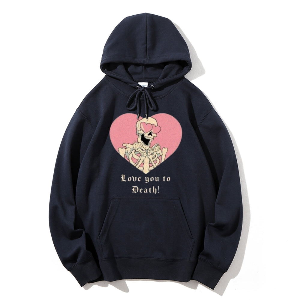 Women Love You To Death Graphic Hoodies