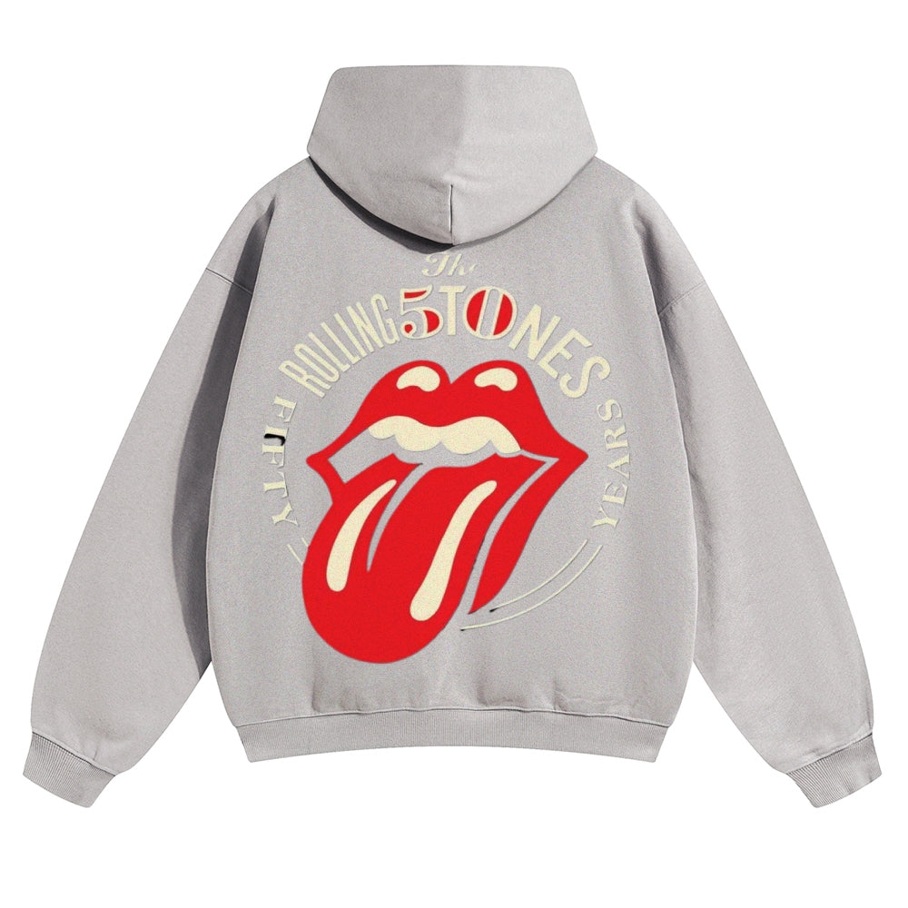 Mens Vintage The Rolling Stones Rock Band Hoodies