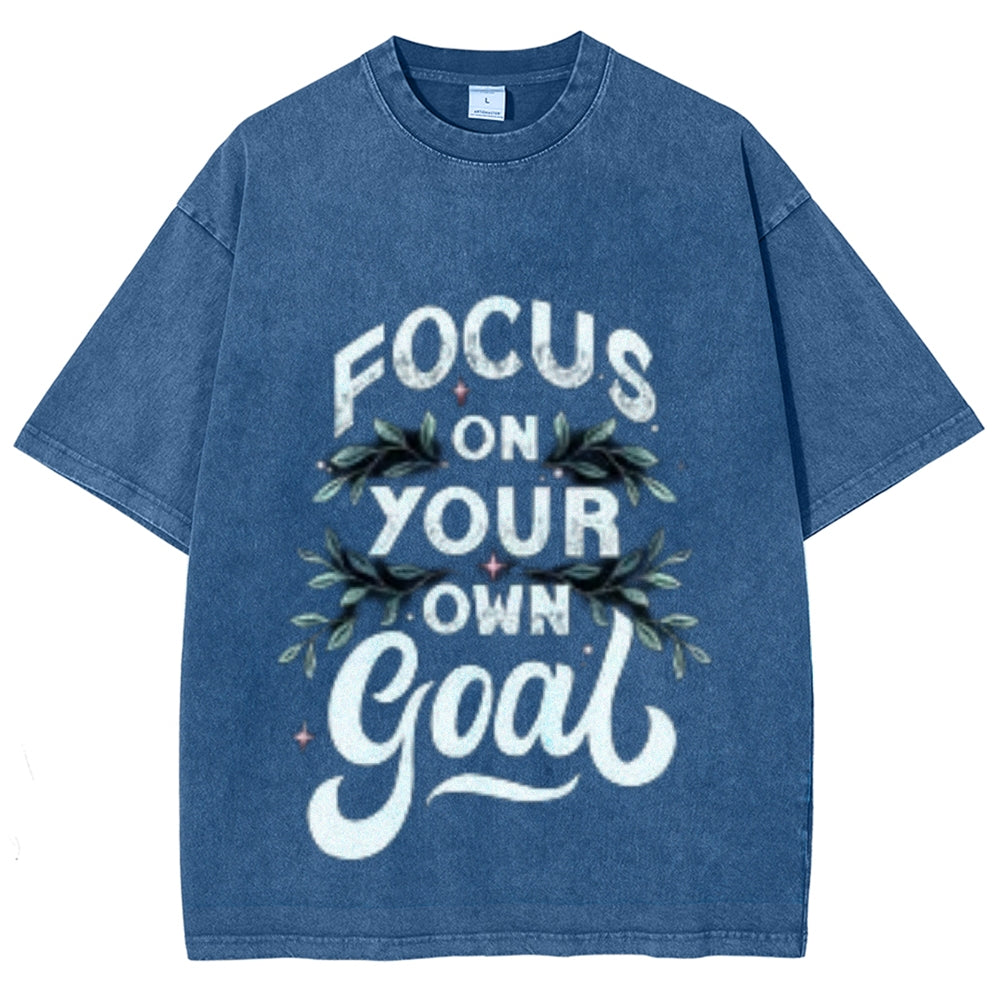 Women Focus On Your Goal Graphic Tee