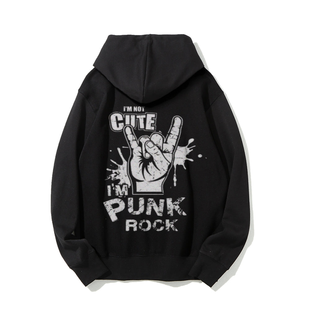 Mens I AM PUNK ROCK Graphic Hoodies