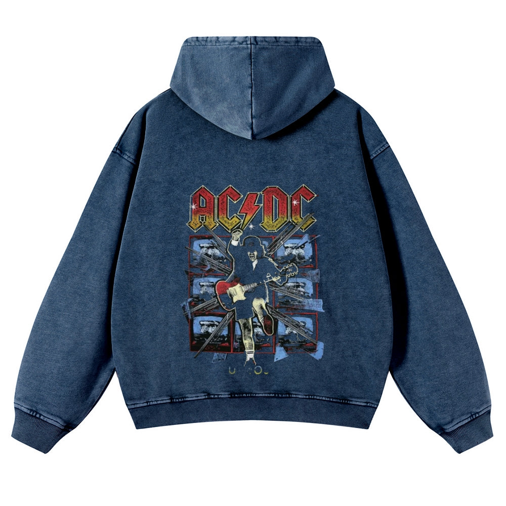 Mens Vintage ACDC Rock Hoodies