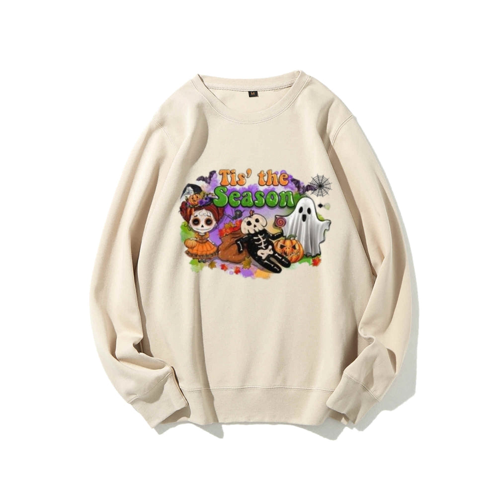 Tis The Season Women Halloween Graphic Sweatshirts