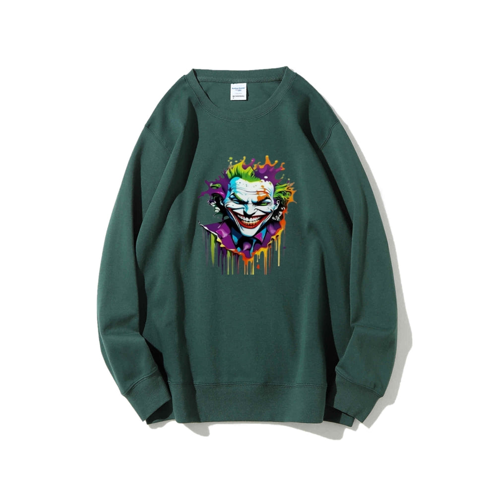 Mens Joker Skull Graphic Sweatshirts