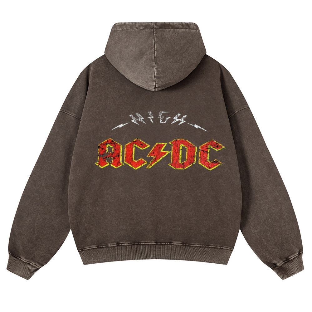 Mens Vintage ACDC Rock Hoodies