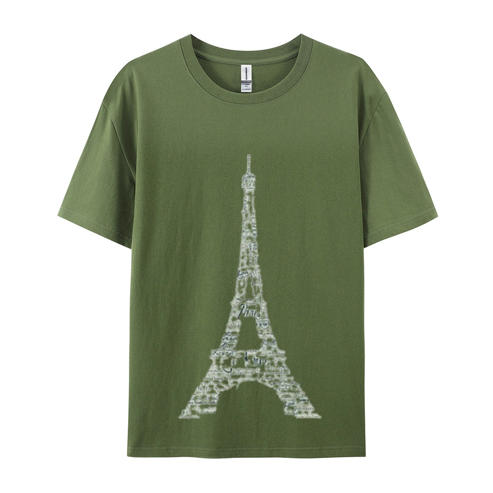 Mens Eiffel Tower Graphic Tee