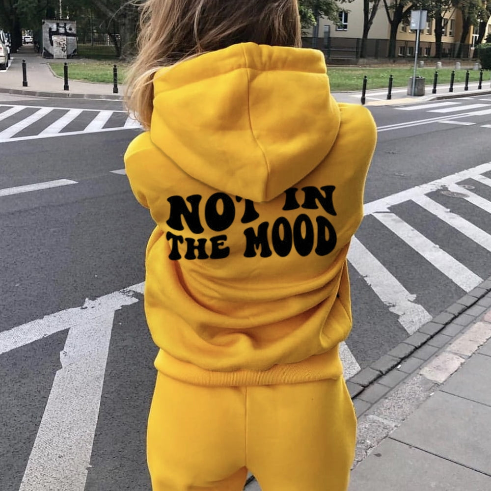 Women NOT IN THE MOOD Graphic Hoodies