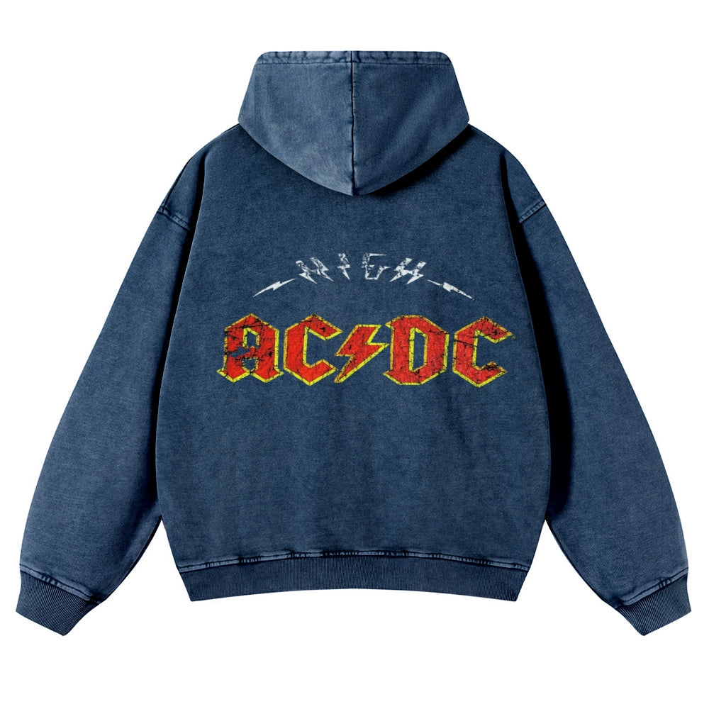 Mens Vintage ACDC Rock Hoodies