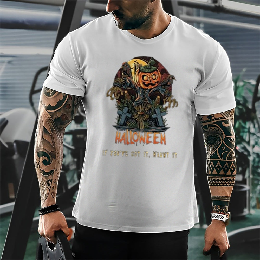 Mens Halloween Pumpkins Graphic Tee