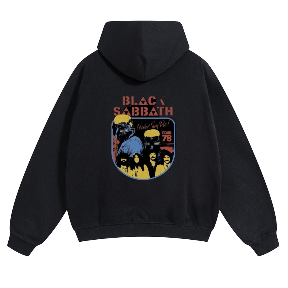 Mens Vintage Black Sabbath Rock Hoodies