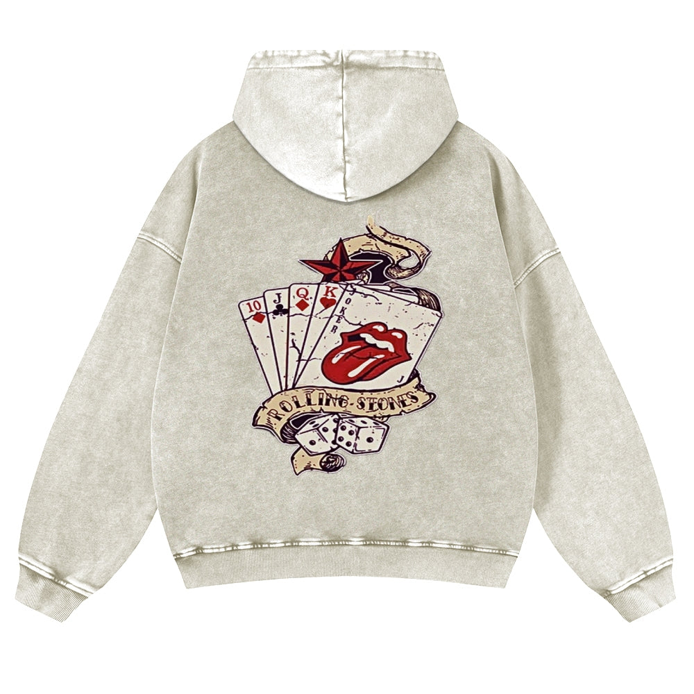 Mens Vintage The Rolling Stones Rock Band Hoodies