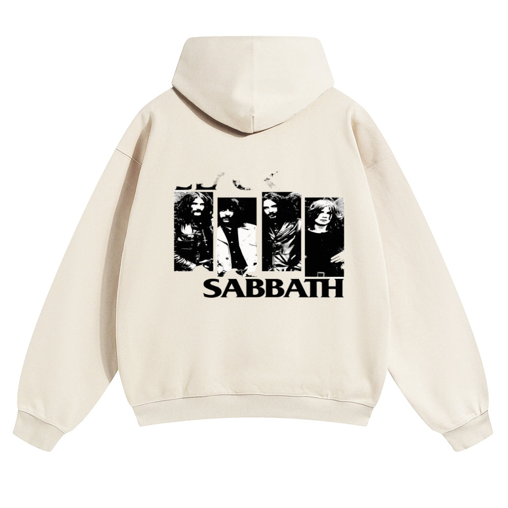 Mens Vintage Black Sabbath Rock Band Hoodies