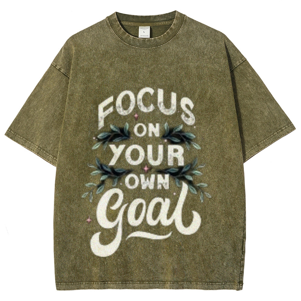 Women Focus On Your Goal Graphic Tee