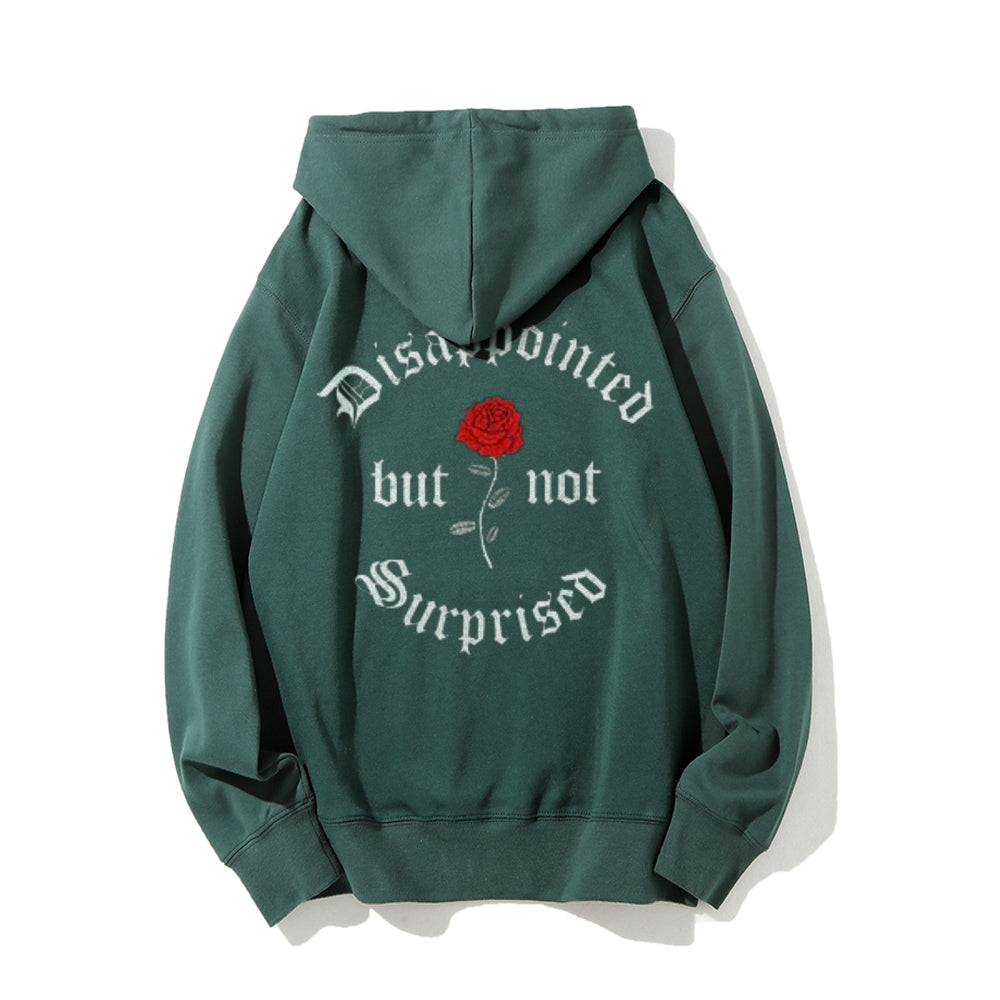 Mens DISAPPOINTED BUT NO SURPRISED Graphic Hoodies