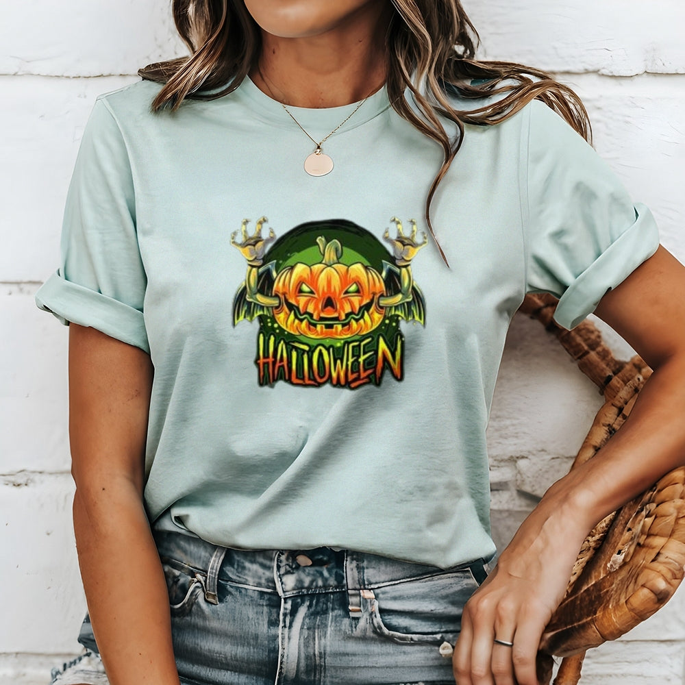 Women Halloween Vamprie Bat Graphic T-shirt